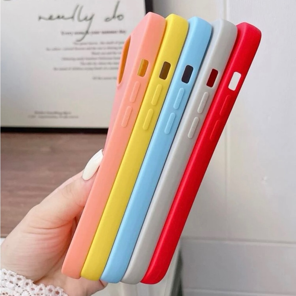 5pcs solid phone case